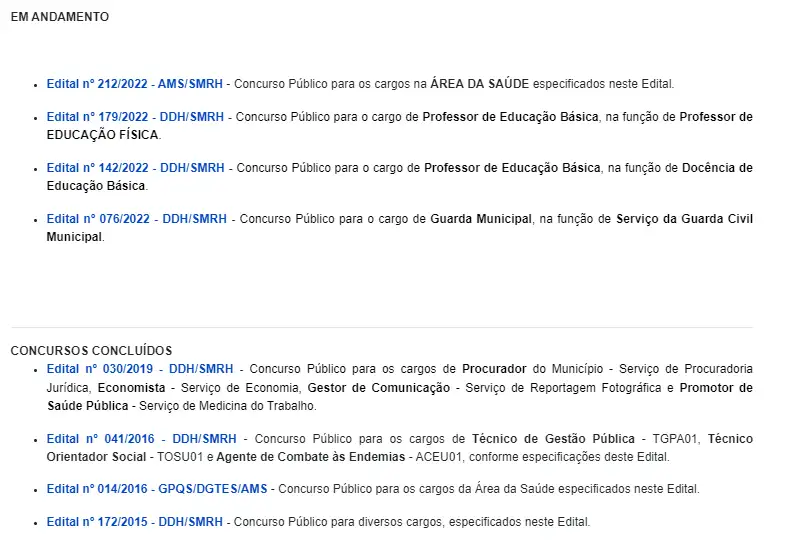 Lista concursos publicos da prefeitura de londrina